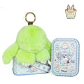 【Bunnylulu】Soft Plush Bunny Keychain – Comfort Toy in Tin Box, Easter Stress Relief Gift for Kids, Teens & Friends