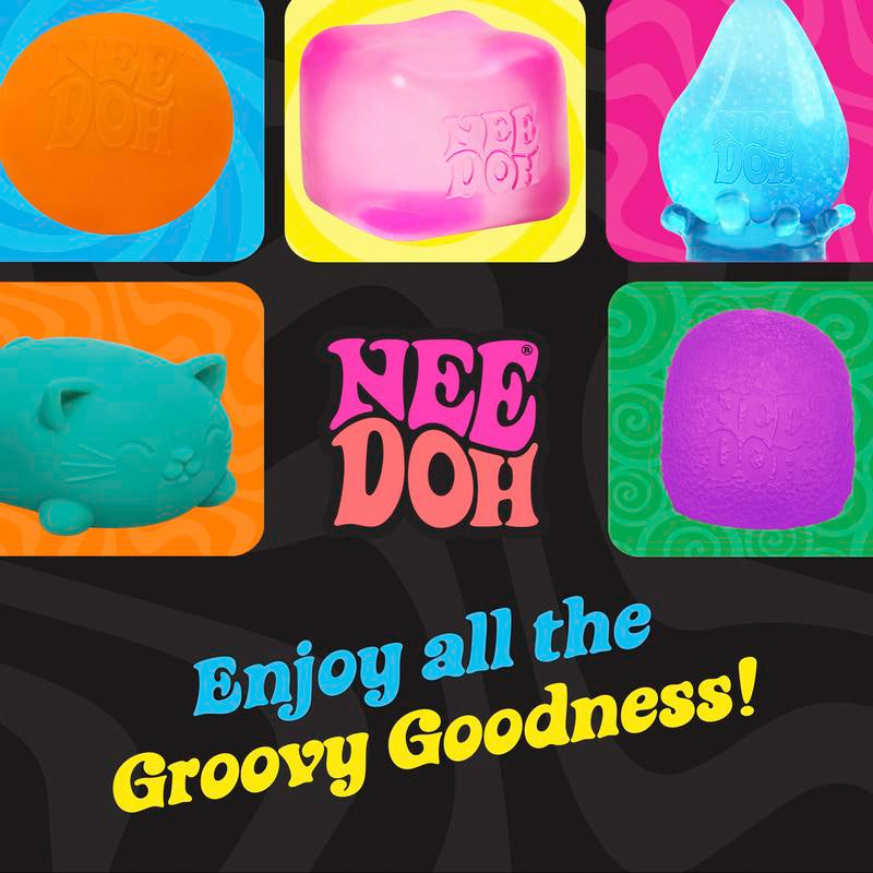 Needoh Mello Mallo - Sensory Toy with a Satisfying Dough Filling - Changes Color in the Sun - Ages 3 and up - Color May Vary; One per Pack